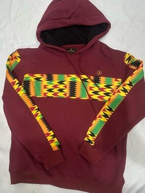 DIYANU Hoodie with Kente-Inspired Accent